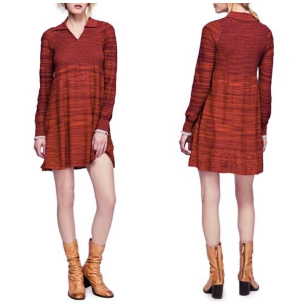 Free People Rain or Shine Space Dyed Dress